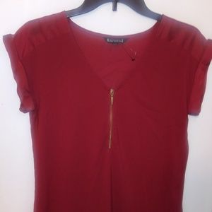 Express Red Short Sleeve XS